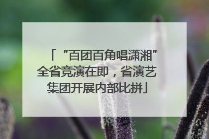 “百团百角唱潇湘”全省竞演在即，省演艺集团开展内部比拼