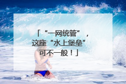 “一网统管”，这座“水上堡垒”可不一般！