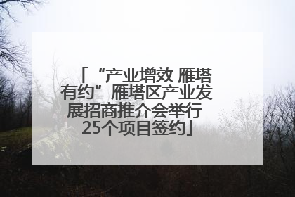 “产业增效 雁塔有约”雁塔区产业发展招商推介会举行 25个项目签约