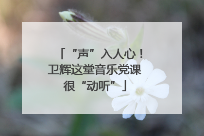 “声”入人心！卫辉这堂音乐党课很“动听”