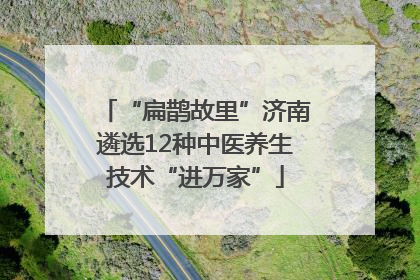 “扁鹊故里”济南遴选12种中医养生技术“进万家”