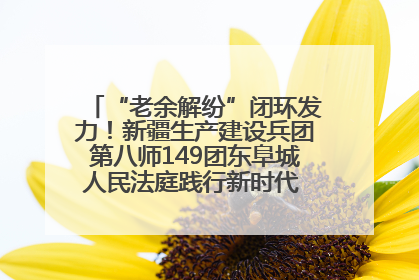 “老余解纷”闭环发力！新疆生产建设兵团第八师149团东阜城人民法庭践行新时代 “枫桥经验” 纪实