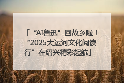 “AI鲁迅”回故乡啦！“2025大运河文化阅读行”在绍兴精彩起航