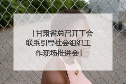 甘肃省总召开工会联系引导社会组织工作现场推进会
