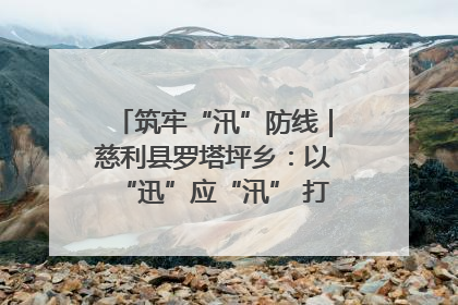 筑牢“汛”防线｜慈利县罗塔坪乡：以“迅”应“汛” 打赢暴雨防御战