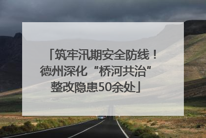 筑牢汛期安全防线！德州深化“桥河共治”整改隐患50余处