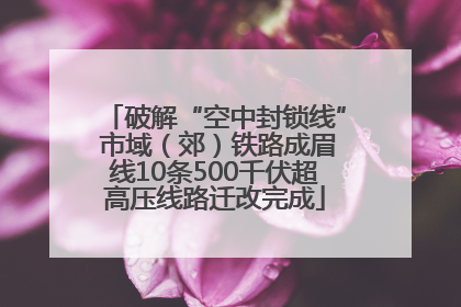 破解“空中封锁线” 市域（郊）铁路成眉线10条500千伏超高压线路迁改完成