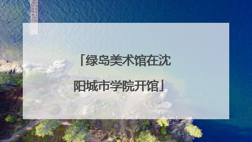 绿岛美术馆在沈阳城市学院开馆