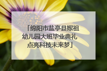 绵阳市盐亭县嫘祖幼儿园大班毕业典礼点亮科技未来梦