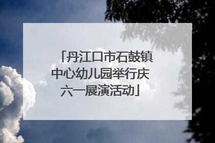 丹江口市石鼓镇中心幼儿园举行庆六一展演活动