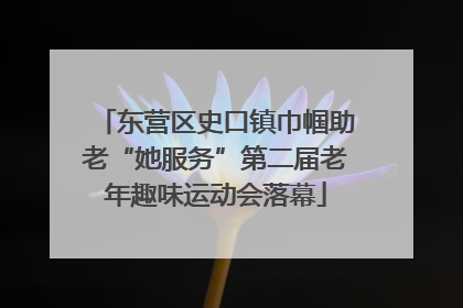 东营区史口镇巾帼助老“她服务”第二届老年趣味运动会落幕