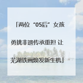 两位“05后”女孩勇挑非遗传承重担 让芜湖铁画焕发新生机