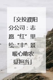 交投濮阳分公司：志愿“红”里绘“丰”景 暖心助农显担当