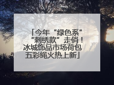 今年“绿色系”“刺绣款”走俏！冰城饰品市场荷包五彩绳火热上新