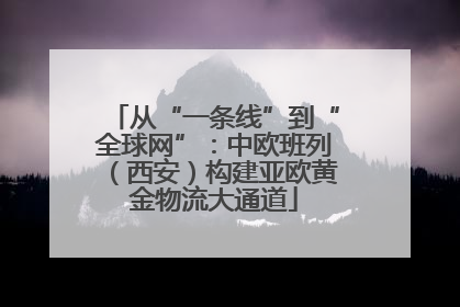 从“一条线”到“全球网”：中欧班列（西安）构建亚欧黄金物流大通道