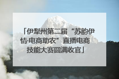 伊犁州第二届“苏韵伊情·电商助农”直播电商技能大赛圆满收官