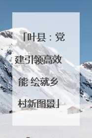 叶县：党建引领高效能 绘就乡村新图景
