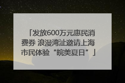 发放600万元惠民消费券 浪漫湾沚邀请上海市民体验“皖美夏日”