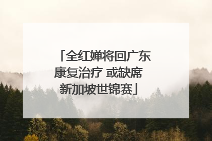 全红婵将回广东康复治疗 或缺席新加坡世锦赛