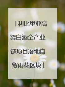 利比里亚高粱白酒全产业链项目落地自贸雨花区块