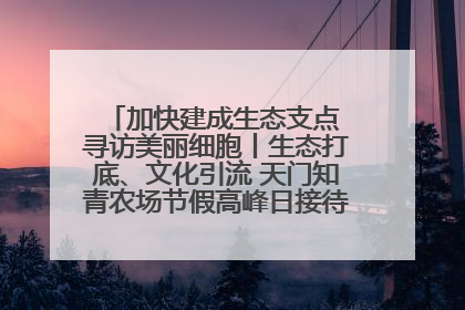 加快建成生态支点 寻访美丽细胞丨生态打底、文化引流 天门知青农场节假高峰日接待游客2万人次