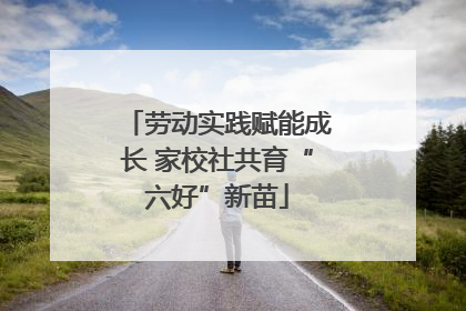 劳动实践赋能成长 家校社共育“六好”新苗