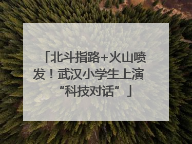 北斗指路+火山喷发！武汉小学生上演“科技对话”