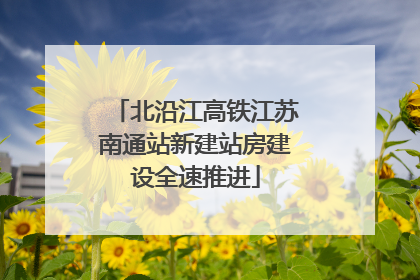 北沿江高铁江苏南通站新建站房建设全速推进