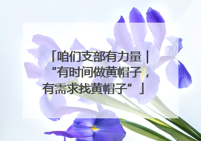 咱们支部有力量｜“有时间做黄帽子，有需求找黄帽子”