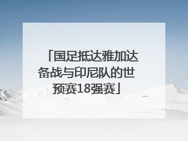 国足抵达雅加达备战与印尼队的世预赛18强赛