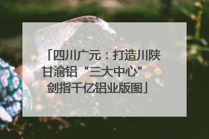 四川广元：打造川陕甘渝铝“三大中心” 剑指千亿铝业版图