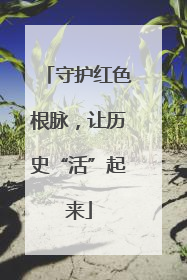 守护红色根脉，让历史“活”起来