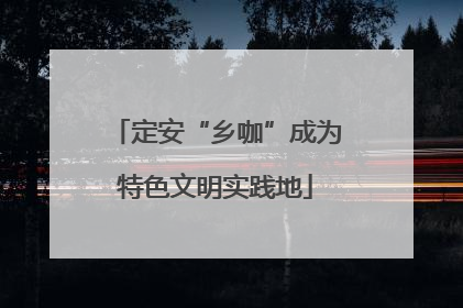 定安“乡咖”成为特色文明实践地