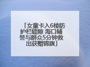 女童卡入6楼防护栏缝隙 海口辅警与群众5分钟救出获赠锦旗
