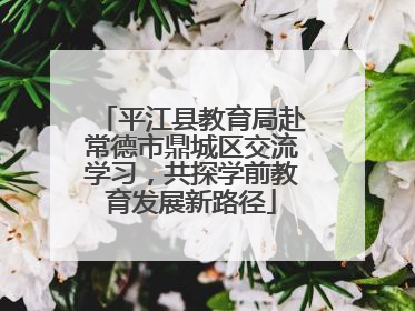 平江县教育局赴常德市鼎城区交流学习，共探学前教育发展新路径