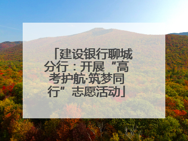 建设银行聊城分行：开展“高考护航·筑梦同行”志愿活动