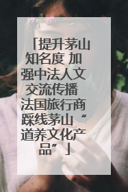 提升茅山知名度 加强中法人文交流传播 法国旅行商踩线茅山“道养文化产品”