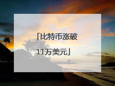 比特币涨破11万美元