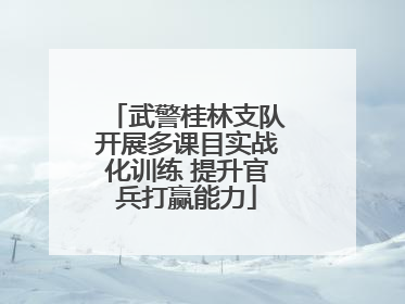武警桂林支队开展多课目实战化训练 提升官兵打赢能力
