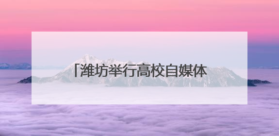潍坊举行高校自媒体、社会网络大V分享会暨“更好潍坊”首批网络推介官聘任仪式