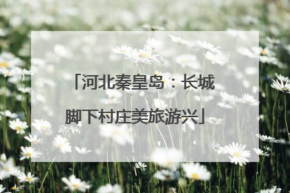 河北秦皇岛：长城脚下村庄美旅游兴