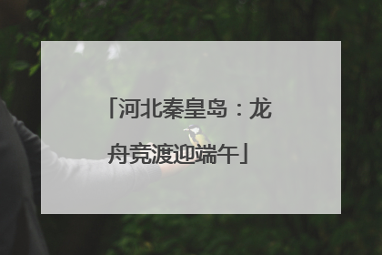 河北秦皇岛：龙舟竞渡迎端午