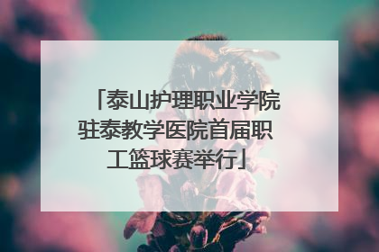 泰山护理职业学院驻泰教学医院首届职工篮球赛举行