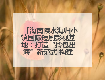海南陵水海归小镇国际短剧影视基地：打造“拎包出海”新范式 构建全球影视产业“新热土”
