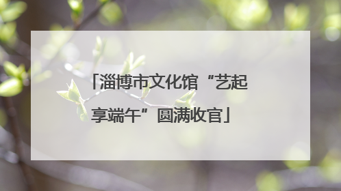 淄博市文化馆“艺起享端午”圆满收官