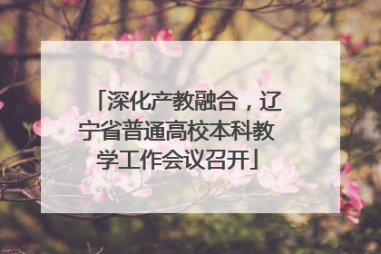 深化产教融合，辽宁省普通高校本科教学工作会议召开