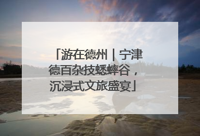 游在德州｜宁津德百杂技蟋蟀谷，沉浸式文旅盛宴