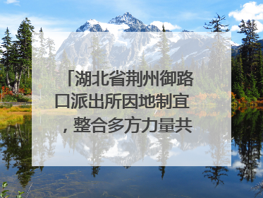 湖北省荆州御路口派出所因地制宜，整合多方力量共建平安校园