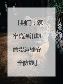 荆门：筑牢高温汛期危货运输安全防线