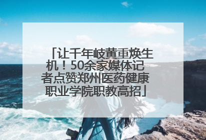 让千年岐黄重焕生机！50余家媒体记者点赞郑州医药健康职业学院职教高招